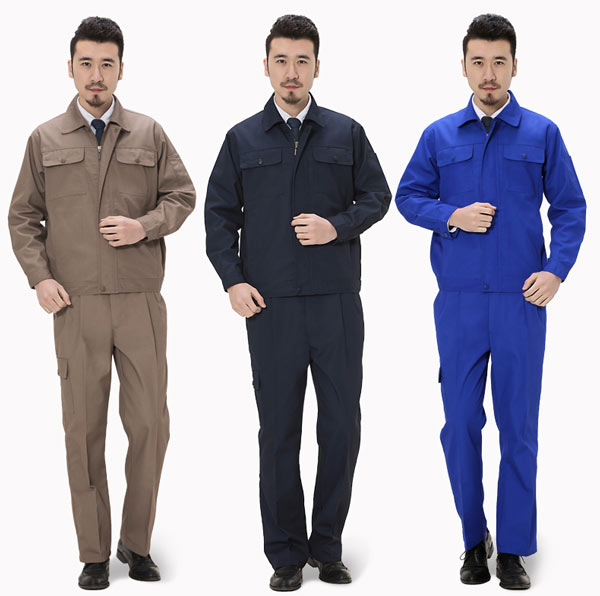 純棉長(zhǎng)袖工作服定制款式顏色選擇參考圖